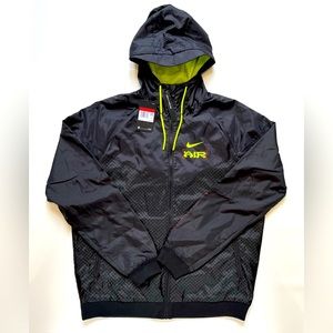 Nike Sportswear Men’s Large CATCHING AIR F/Z Windrunner Jacket Black Volt